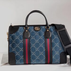 GUCCI Velvet GG Monogram Textured Calfskin