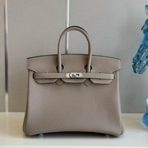 Hermes birkin gray with sliver hardware (size 30)