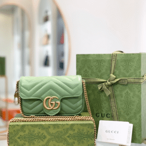 Gucci Marmont Women's Super Handbag Avocado Color 22cm