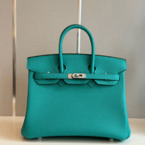Hermes Birkin PHW Da Togo Ocean Blue Handbags 25cm
