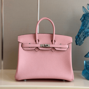 Hermes Birkin 25 Rose Pink Togo Leather Palladium Hardware
