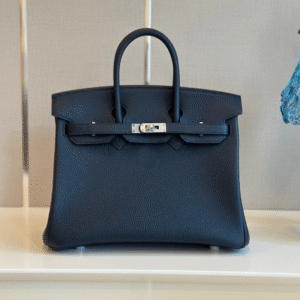 Hermes Birkin 30 Dakr Blue Togo Leather Palladium Hardware