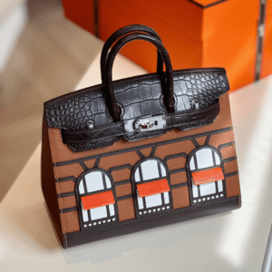 Hermès Birkin 20 Sellier Faubourg House Brown Palladium Hardware