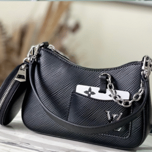 Louis Vuitton LV Marellini EPI Black Handbags 20cm