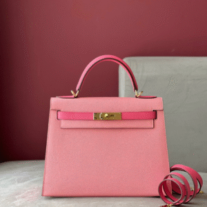 Hermes Kelly 28 Rose Pink/ Pink Gold Hardware