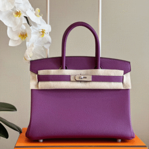 Hermes Birkin 30 Purple Palladium Hardware