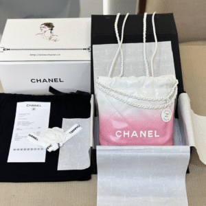 Chanel 11 Handbag 22 Mini Mix White Pink Womans 20cm