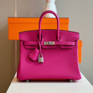 Hermes Birkin 25 Pink Togo leather Palladium Hardware