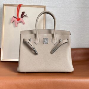 Hermes Birkin 30cm Gris Tourterelle Palladium hardware
