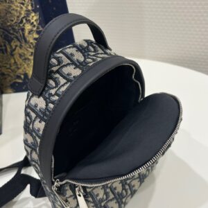 Balo Cao Cap Dior Mini Chat Vai Hoa Tiet Oblique 24x10x16cm 1.jpg