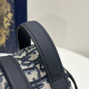 Balo Cao Cap Dior Mini Chat Vai Hoa Tiet Oblique 24x10x16cm 6.jpg