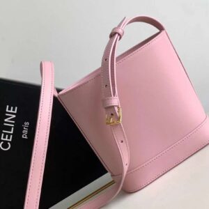 Tui Celine Small Bucket Cuir Triomphe Mini Mau Hong Dang Xo 4.jpg