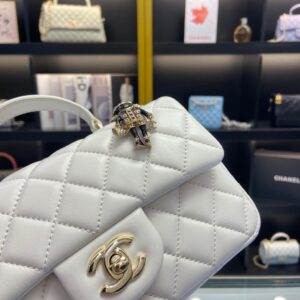 Tui Chanel Handle Charm Replica 11 Cao Cap Nu Mau Trang 20x12cm 4.jpg