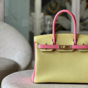 Tui Hermes Birkin 30 Togo Ghw Rep 11 Cao Cap Mix 2 Mau Vang Hong 30cm 3.jpg