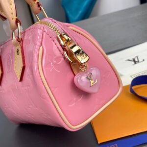 Tui Louis Vuitton LV Nano Speedy Pink Mini Like Auth 16x10x7 2.jpg