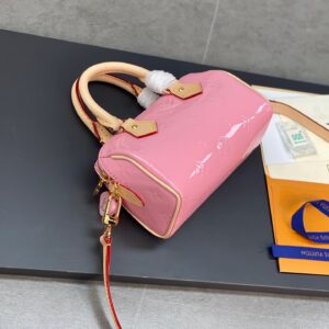 Tui Louis Vuitton LV Nano Speedy Pink Mini Like Auth 16x10x7 4.jpg