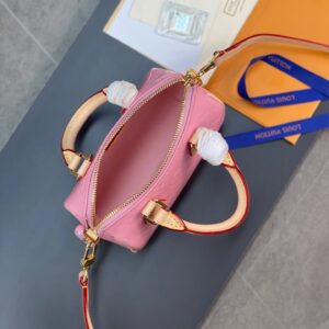 Tui Louis Vuitton LV Nano Speedy Pink Mini Like Auth 16x10x7 6.jpg