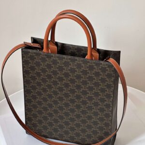 Tui Xach Celine Tote Triomphe Canvas Sieu Cap Quai Cau Vong 28x32cm 3.jpg