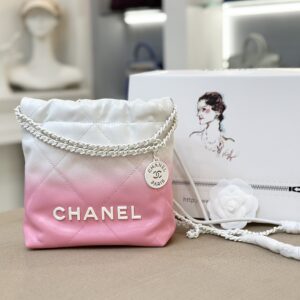 Tui Xach Chanel 22 Mini Mix 2 Mau Trang Hong Sieu Cap 20cm 8.jpg