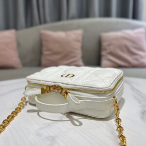 Tui Xach Dior Caro Replica 11 Cao Cap Chat Da Min Mau Trang 18cm 6.jpg