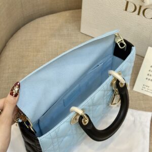 Tui Xach Dior D Joy Nu Da Bo Mau Xanh Bang Like Auth 26cm 1.jpg