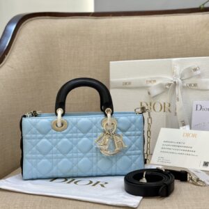 Tui Xach Dior D Joy Nu Da Bo Mau Xanh Bang Like Auth 26cm 3.jpg