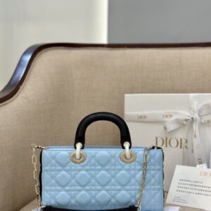 Tui Xach Dior D Joy Nu Da Bo Mau Xanh Bang Like Auth 26cm 4.jpg
