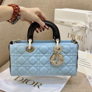 Tui Xach Dior D Joy Nu Da Bo Mau Xanh Bang Like Auth 26cm 7.jpg