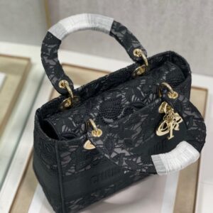 Tui Xach Dior Lady Hoa Tiet Ren Hoa Nu Mau Den Rep 11 Cao Cap 24cm 2.jpg