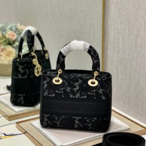Tui Xach Dior Lady Hoa Tiet Ren Hoa Nu Mau Den Rep 11 Cao Cap 24cm 3.jpg