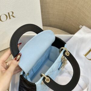 Tui Xach Dior Lady Mini Nu Mau Xanh Bang Da Bo Sieu Cap 18cm 6.jpg