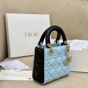 Tui Xach Dior Lady Mini Nu Mau Xanh Bang Da Bo Sieu Cap 18cm 8.jpg