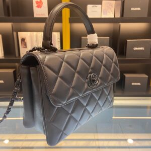 Tui Xach Hang Hieu Chanel Trendy Mau Den Sieu Cap 25cm 3.jpg