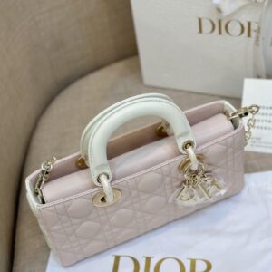 Tui Xach Hang Hieu Dior D Joy Nu Da Bo Mau Hong 26cm 2.jpg