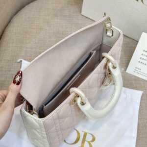 Tui Xach Hang Hieu Dior D Joy Nu Da Bo Mau Hong 26cm 7.jpg
