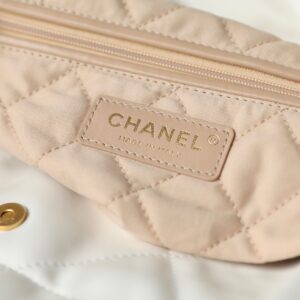 Tui Xach Like Auth Chanel 22 Shopping Nu Chat Da Min Mau Trang 35cm 2.jpg