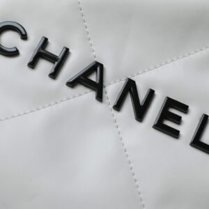 Tui Xach Like Auth Chanel 22 Shopping Nu Chat Da Min Mau Trang 35cm 8.jpg