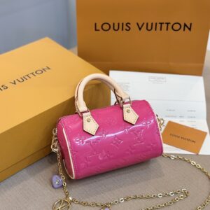 Tui Xach Louis Vuitton LV Nano Speedy Mau Hong Dam Sieu Cap 16x10x75cm 7.jpg