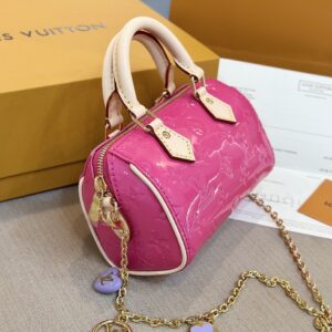 Tui Xach Louis Vuitton LV Nano Speedy Mau Hong Dam Sieu Cap 16x10x75cm 8.jpg