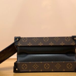 Tui Xach Louis Vuitton LV Petite Malle V Hoa Tiet Monogram Like Auth 24x16x13cm 5.jpg