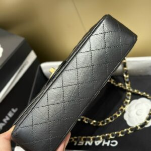 Tui Xach Nu Chanel Classic Chat Da Nhan Mau Den Like Auth 25cm 2.jpg