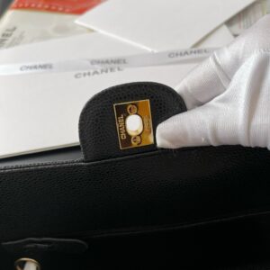 Tui Xach Nu Chanel Medium Classic Da Bo Like Auth Mau Den 25 6.jpg