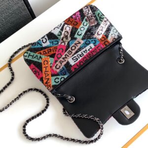 Tui Xach Nu Chanel Mini Pastel Rainbow Sequin Sieu Cap 20x14x7cm 5.jpg