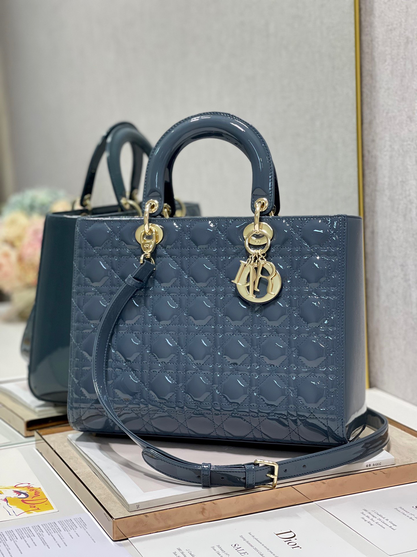 Tui Xach Nu Dior Lady Chat Da Bong Like Auth 32cm 6 1.jpg