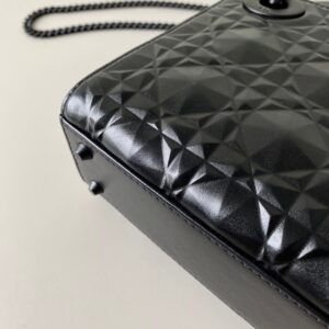 Tui Xach Nu Dior Lady Matte Like Auth Mau Den Hoa Tiet Kim Cuong 17cm 1.jpg