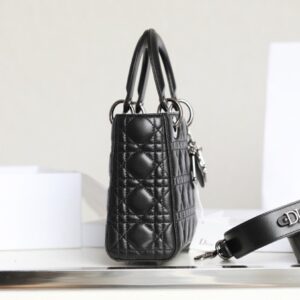 Tui Xach Nu Dior My Lady Like Auth Mau Den Khoa Bac 20x16cm 4.jpg