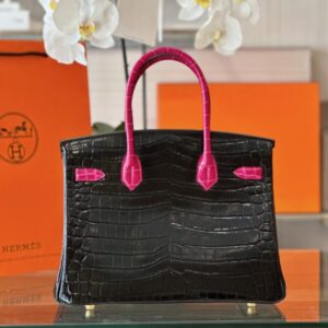 Tui Xach Nu Hermes Birkin Crocodile Mix 2 Mau Den Hong Like Auth 30cm 4 600x800 1.jpg