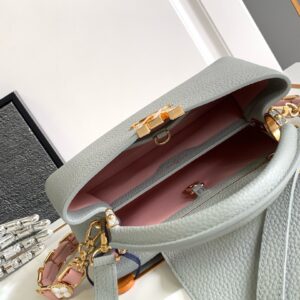Tui Xach Nu Louis Vuitton LV Capucines BB Like Auth Mau Ghi 27x18x9cm 3.jpg