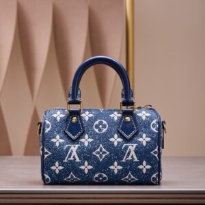 Tui Xach Nu Louis Vuitton LV Speedy Monogram Demin Like Auth 16x10x7 1.jpg