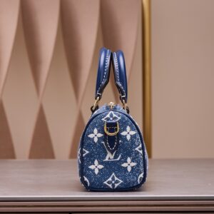 Tui Xach Nu Louis Vuitton LV Speedy Monogram Demin Like Auth 16x10x7 4.jpg